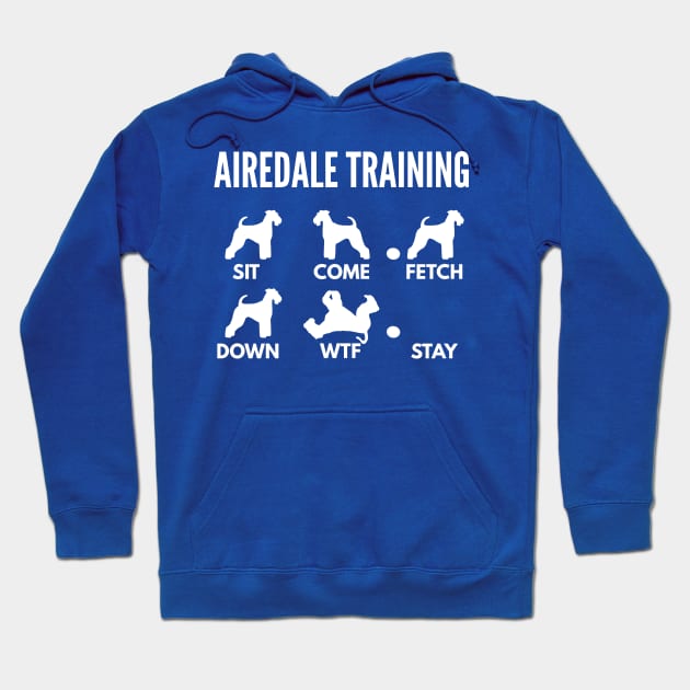 Airedale Training Airedale Dog Tricks Hoodie by DoggyStyles